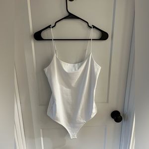 nuuds Cami Bodysuit. White. Brand new.